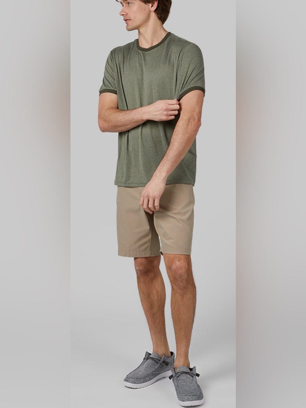 32 Degrees Cool Ringer Tee Grey Large NWT IN PACKAGE